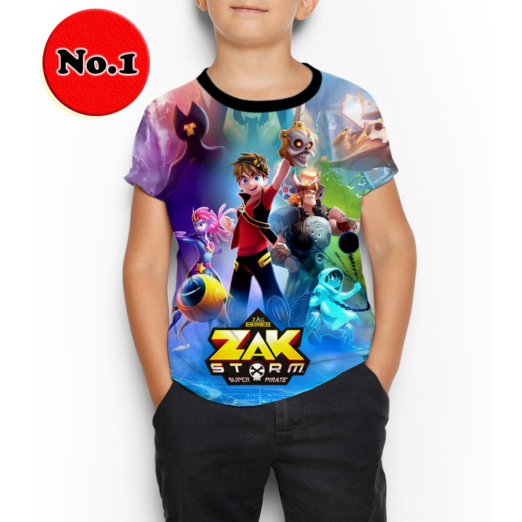 KAOS ZAK STORM 1 SERIAL TV KARTUN ANAK BAJU ANAK