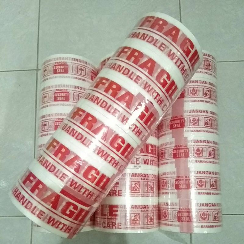 

Lakban Fragile Putih 100meter