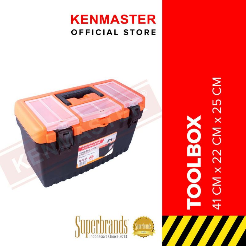 Kenmaster Tool Box Tool Kit Tempat Kunci Perkakas H415 Murah Kenmaster Toolbox H415 Besar Plastik