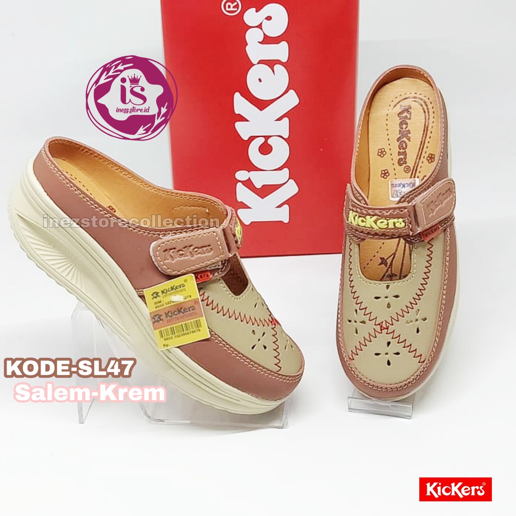 WEDGES SANDAL WANITA KICKERS BERKUALITAS KODE SL47 MURAH GROSIR