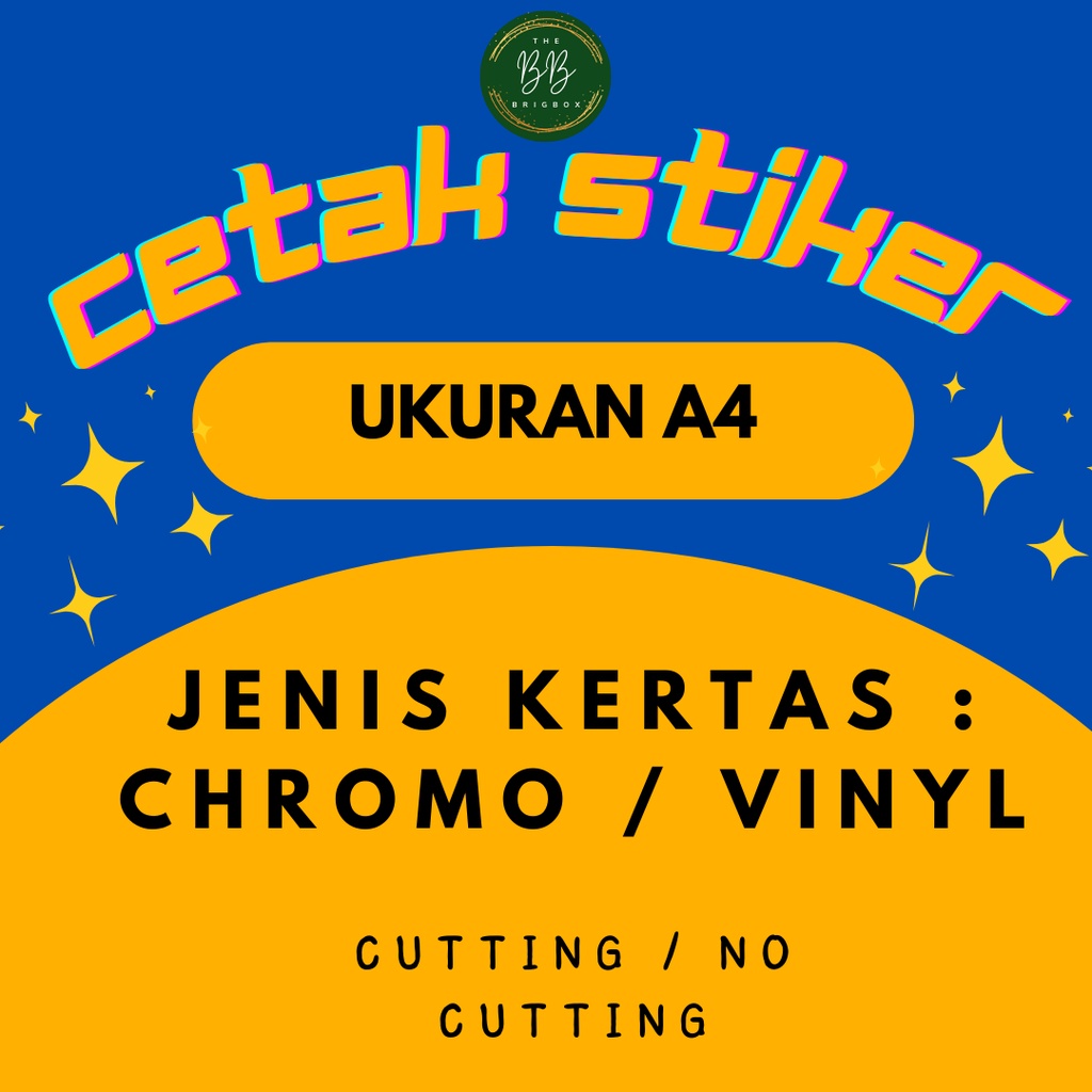 

Stiker Produk Kemasan , Stiker Segel , Stiker Olshop Ukuran A4 Chromo / Vinyl