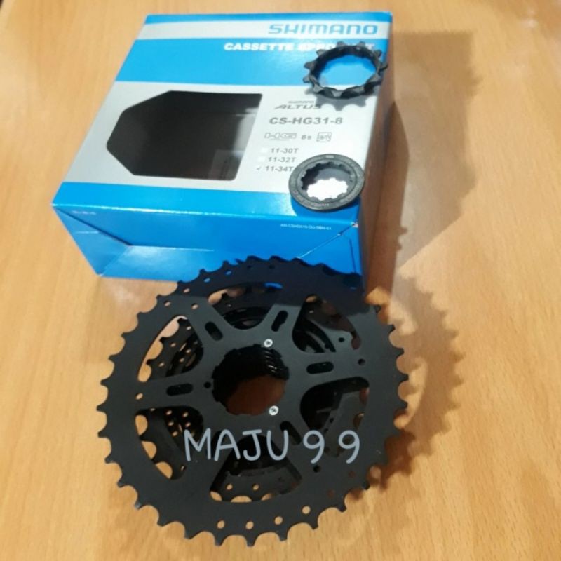 Sprocket 8 Speed Shimano HG31 Altus 11-34T Casette Sepeda Mtb Lipat Roadbike