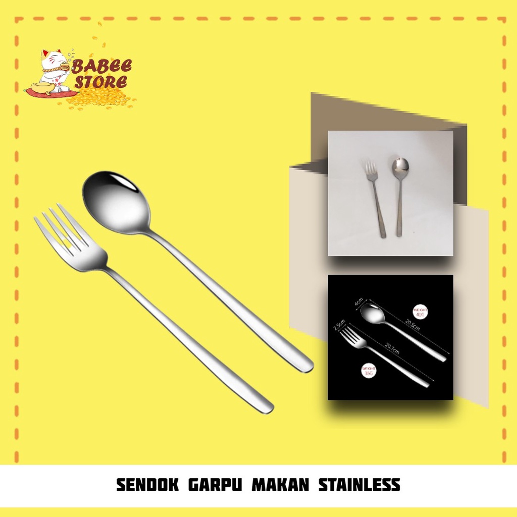 SENDOK KOREA STAINLESS / SENDOK GARPU STAINLESS / ALAT MAKAN KOREA STAINLESS STEEL