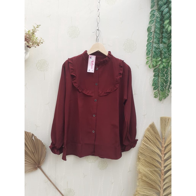 ATASAN KERAH REMPEL/BAJU ATASAN WANITA/ ATASAN WANITA/ATASAN PEREMPUAN/ ATASAN REMAJA CASUAL / PAKAIAN WANITA-5