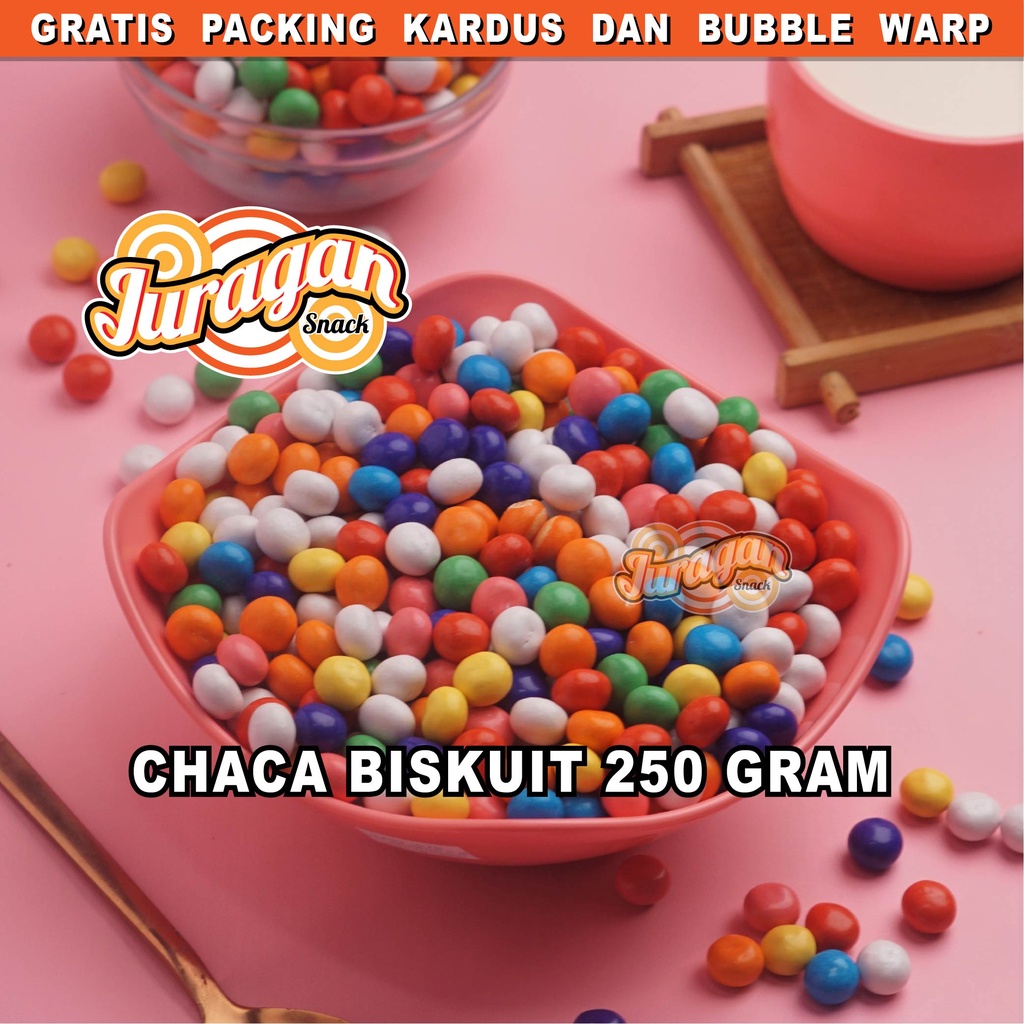 CHACA BISKUIT BOLA-BOLA 250 gram snack kiloan makanan ringan jajanan cemilan camilan manis murah