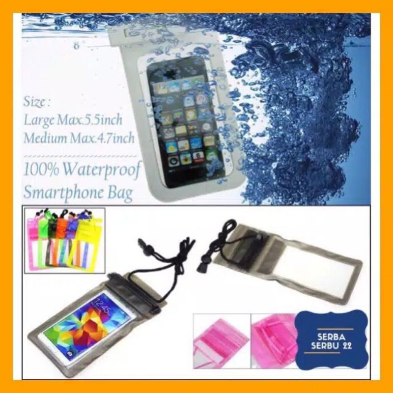 Casing Hp Plastik Waterproof Smartphone XL 6.5 inch Universal