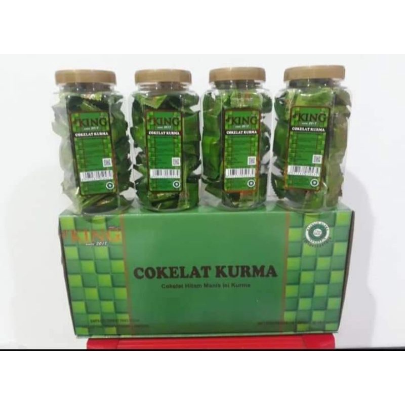 

1 KARTON D'KING NEW COKELAT KURMA ISI 4 TOPLES