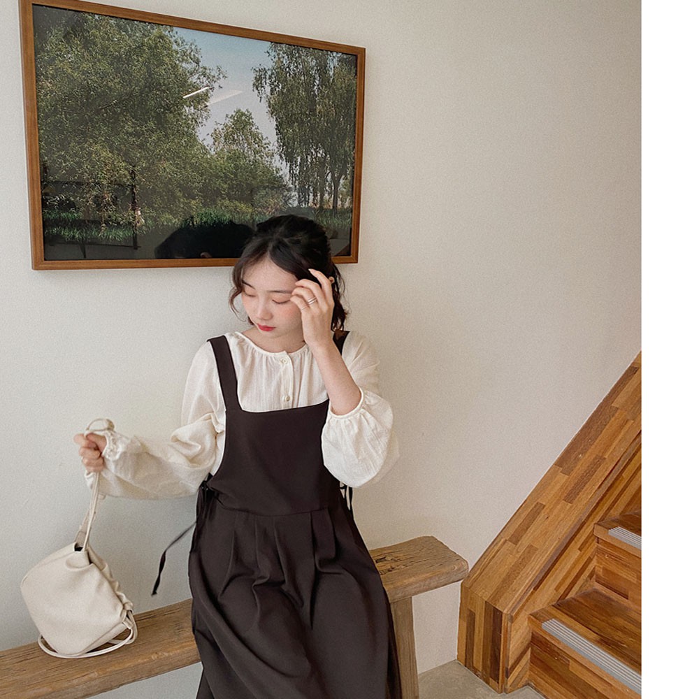 Jilli Dress Overall Model Vintage Korea-4