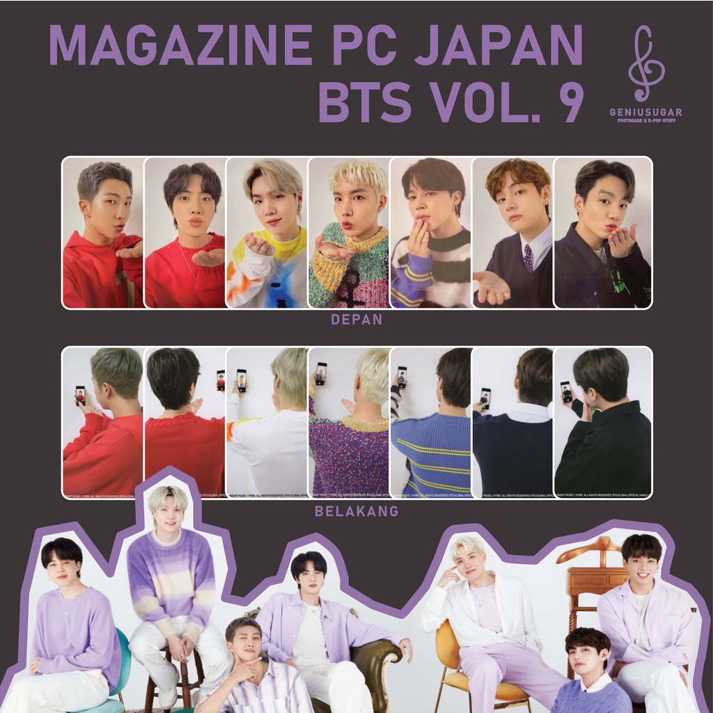 [REPLIKA BTS] PHOTOCARD MAGAZINE JAPAN VOL. 9 UNOFFICIAL