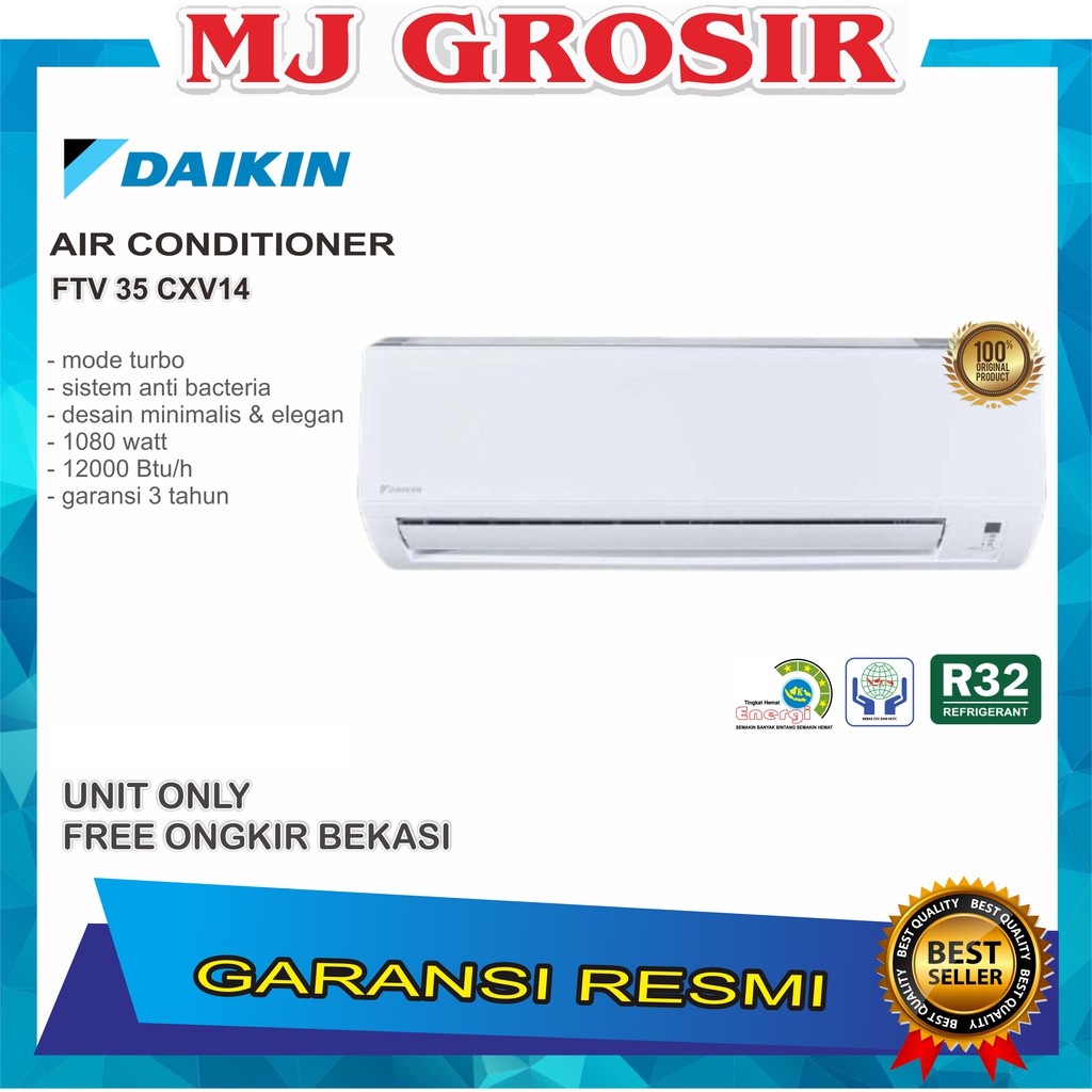 AC DAIKIN FTV 35 CXV14 RV 1.5 PK 35BXV R32 STANDARD MALAYSIA UNIT ONLY