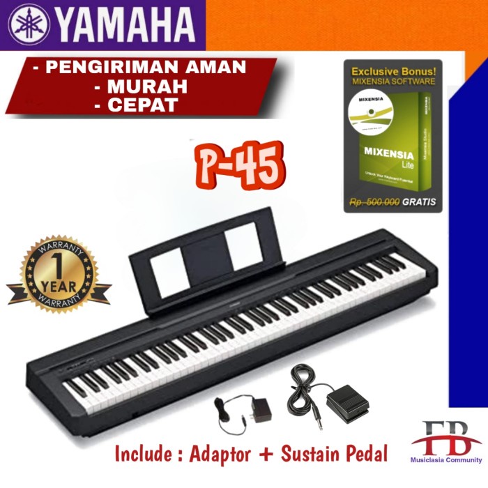 {AudioStore} Yamaha P45 Digital Piano / P 45 / P-45 / P45B / P 45B / P-45B / P 45 B - Piano Sustain 