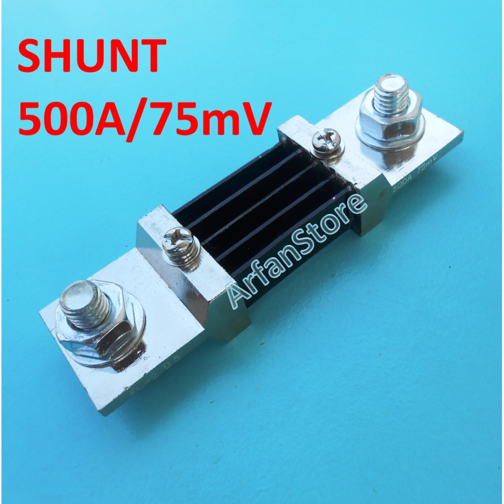 Shunt Resistor 500A 75mV Untuk Ammeter Display 500A Ampere Meter