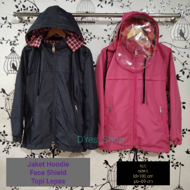 Jaket Face Shield APD  terlaris XXL(4L) ld 120 cm/ld130 cm)/jaket tameng