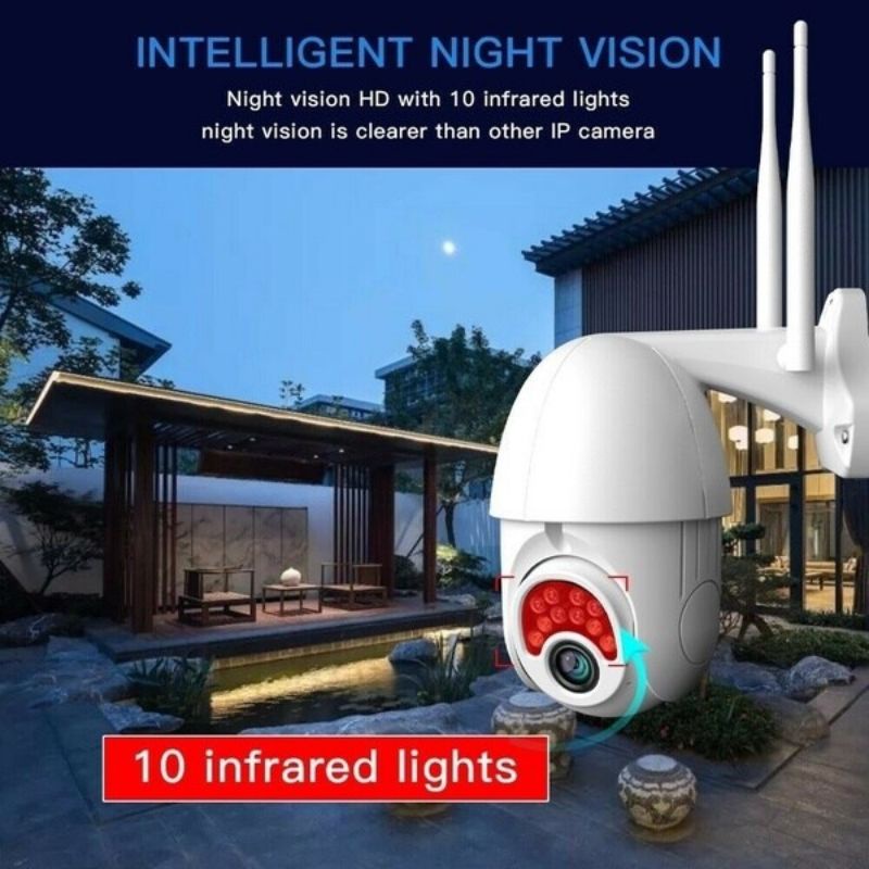 IP CAM OUTDOOR V380PRO WIRELESS FULL HD 1080P PTZ SPEED DOME IP CAMERA 8MP WIFI WATERPROOF