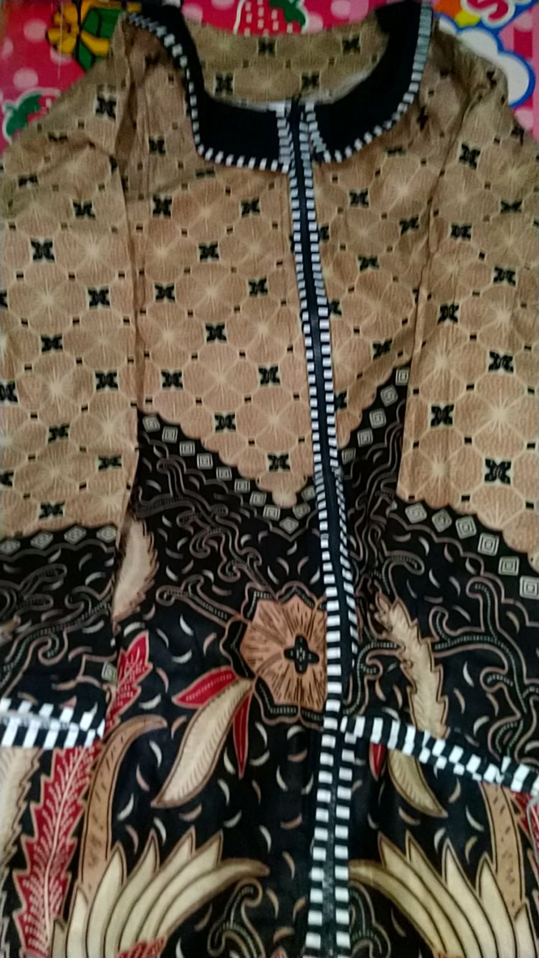 Batik Tunik Shibori Jumputan Terbaru Size S-3l / Hrb026 Yelbor Navbor Busui Zipper Depan