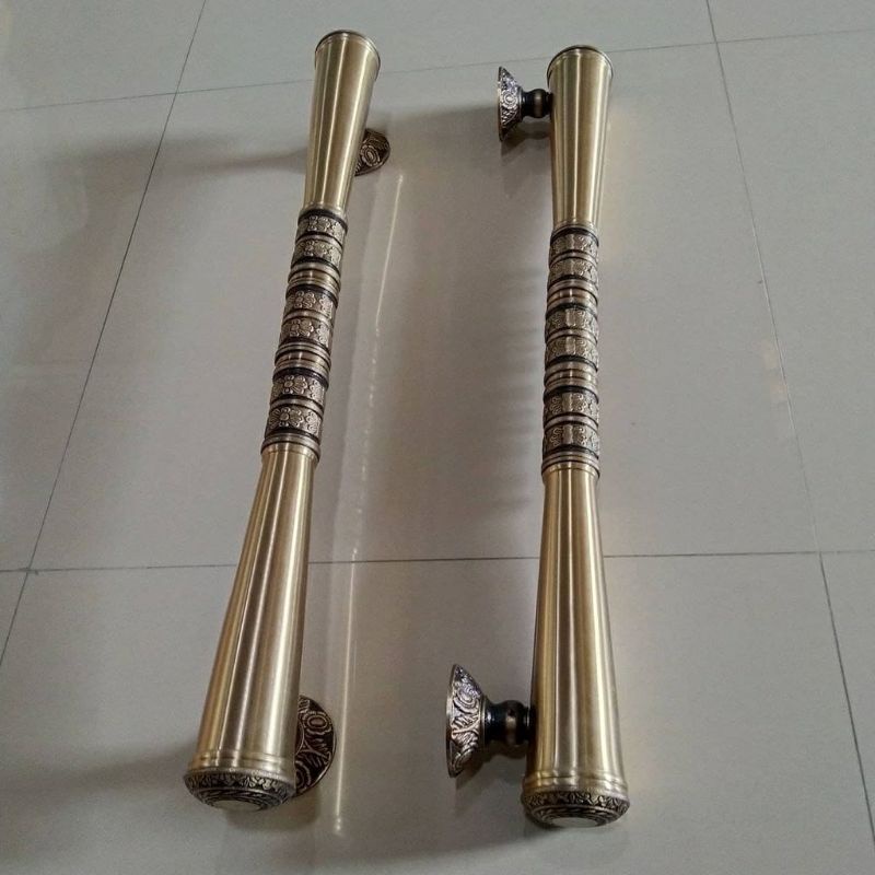 Handle Pintu / Gagang Pintu Rumah Pagar Kuningan Antik Murah 70cm