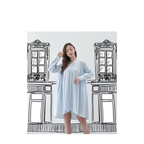 RUBY dress in sky blue