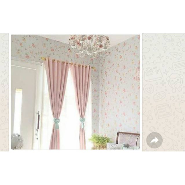 Jual Gorden blackout polos silver coklat hijau pink biru kuning Berkualitas