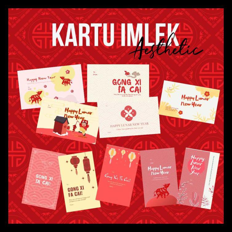 

KARTU UCAPAN IMLEK - KARTU IMLEK 2021 - KARTU TAHUN BARU CINA IMLEK - LANDSCAPE 1 TERMURAH