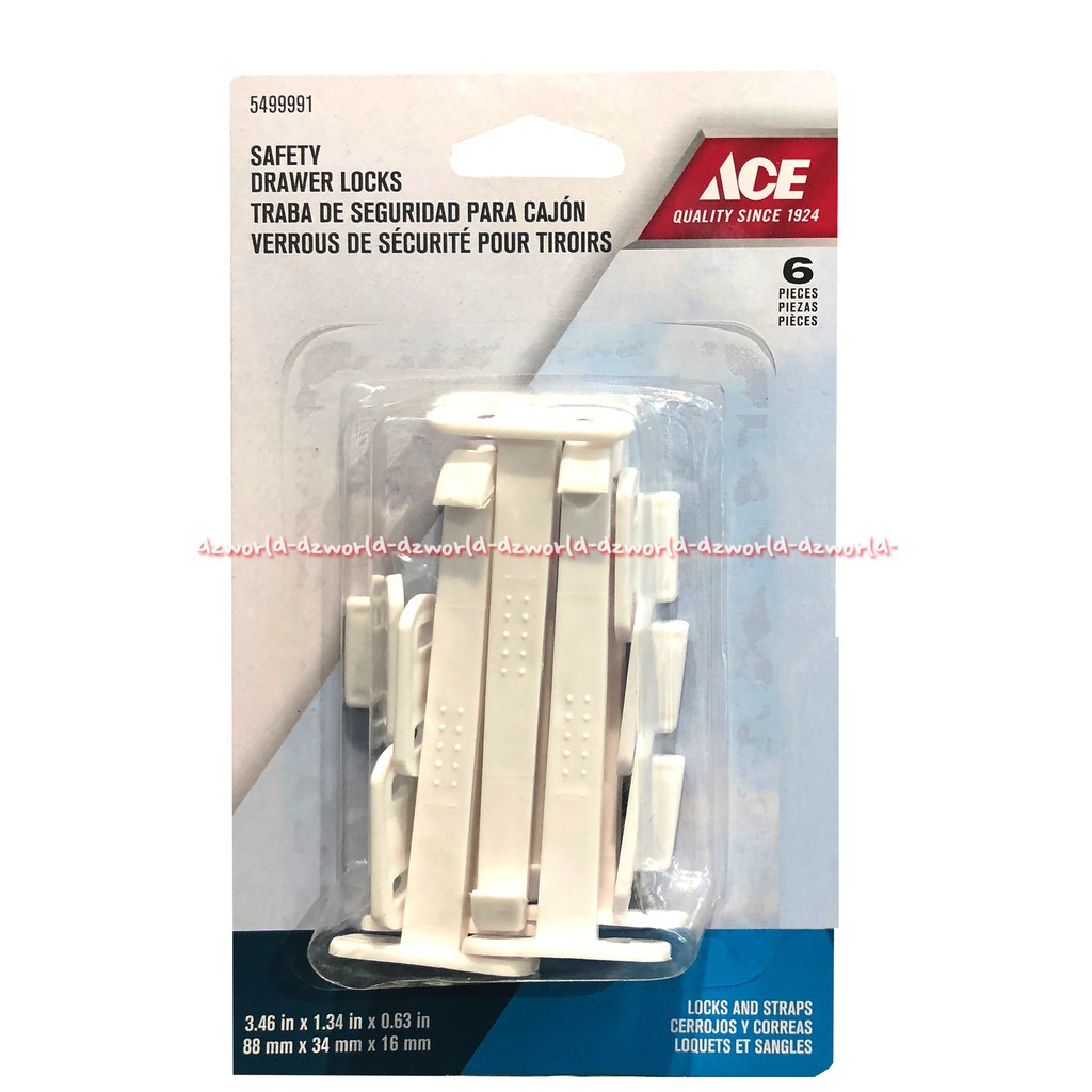 ACE Safety Drawer Lock Alat Pengunci Lemari 6pcs