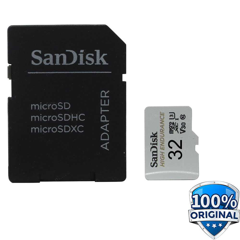 SanDisk High Endurance micro SD Card C10 U3 V30 (100MB/s) - SDSQQNR