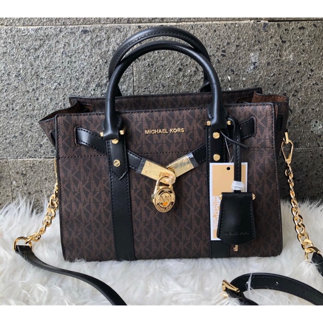 MK Nouveau Hamilton Medium Pebbled Leather Preloved