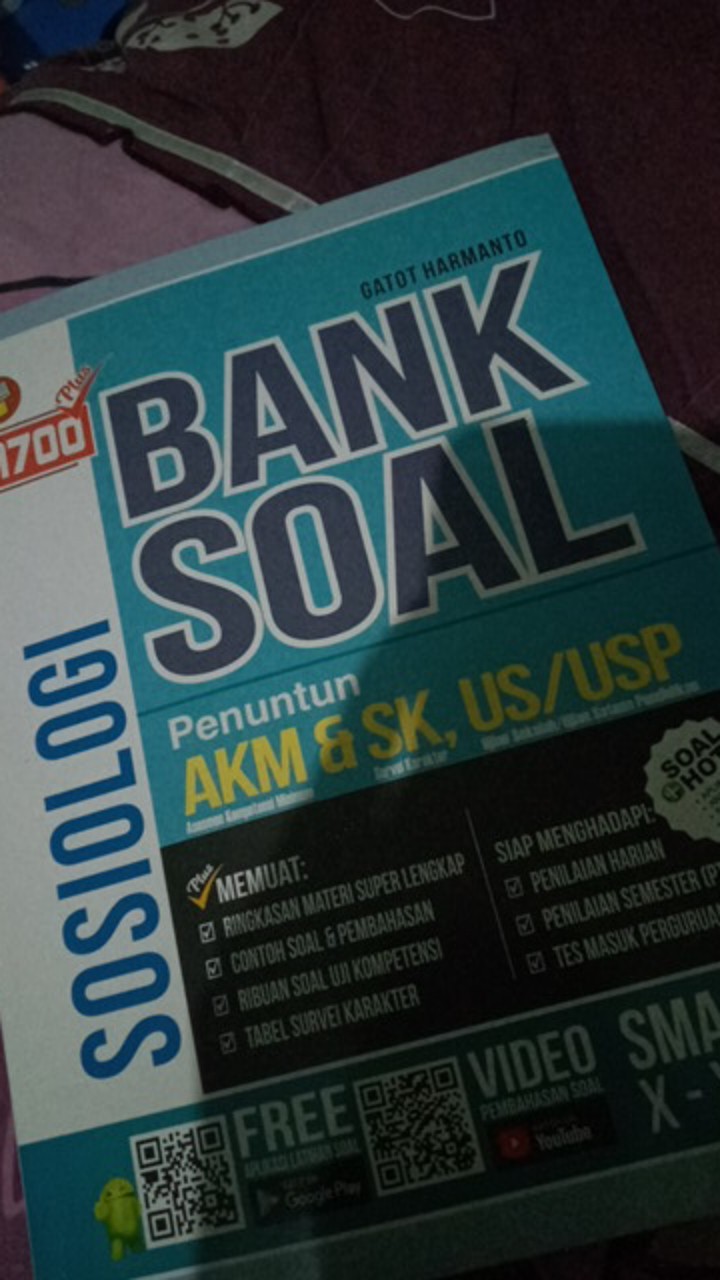 Buku Bank Soal Sosiologi Buku Soal Sosiologi Buku 1700 Plus Bank Soal Sosiologi Sma Ma Shopee Indonesia