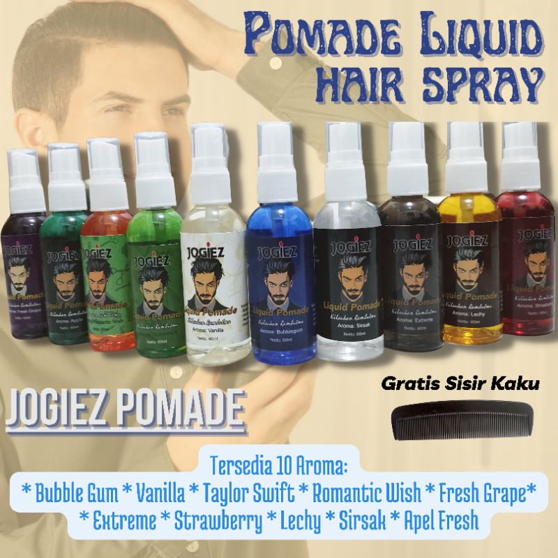 Grosir Pomade Cair Pomade Spray Pomade Liquid Oil Based Jogiez Pomade 60 Ml