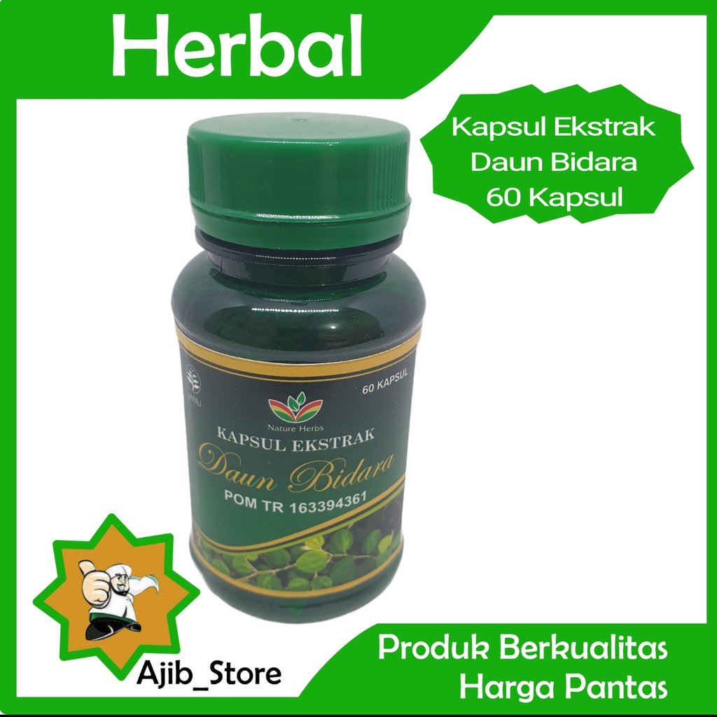 (100% ORI) EKSTRAK DAUN BIDARA NATURE HERBS 60 KAPSUL Obat Herbal Terapi Kanker Diabetes