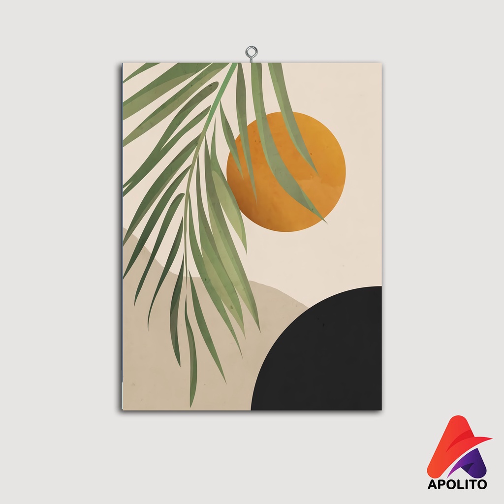 HIASAN DINDING BUNGA MONSTERA PAJANGAN APOLITO (15X20) WALL DECOR WALL DECOR HIASAN DINDING