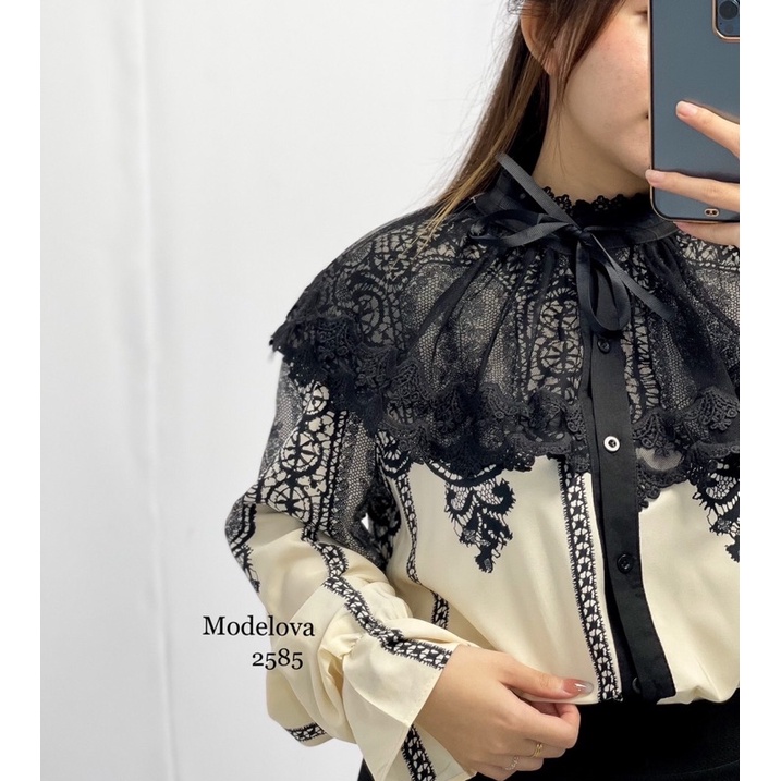 MDLV~2585 IIMORI LACE BLOUSE // ATASAN LENGAN PANJANG IMPORT // FASHION IMPORT