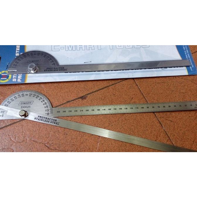 

Buruan serbu] Busur Derajat Combi Penggaris Stainless Protractor Alat Ukur Sudut