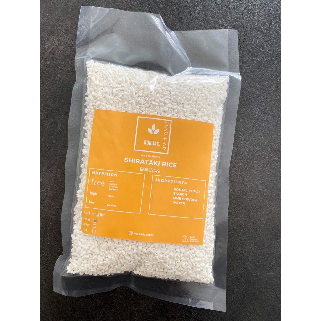 

Konjac Shirataki Rice/ Beras Konyaku/ Beras Diet Rendah Kalori 250 gr