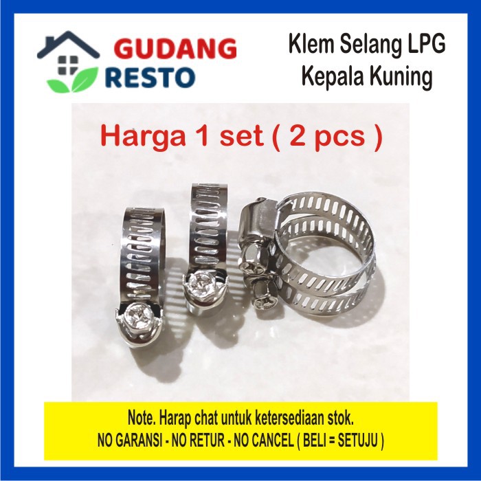 Klem Kepala OBENG LPG / GAS / ELPIJI / AIR / HOSE Clamp