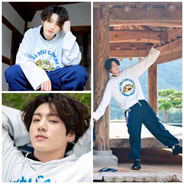 BTS Jungkook Vetements Taco White Hoodie