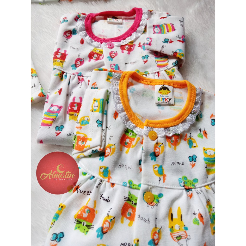 3 Set Setelan Panjang Piyama Panjang Baju Tidur Bayi /Setelan Baju Bayi 3-18 Bulan /Baju Anak 3 STEL