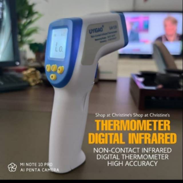 thermo gun thermometer infrared digital termometer tembak suhu uyigao thermo slim