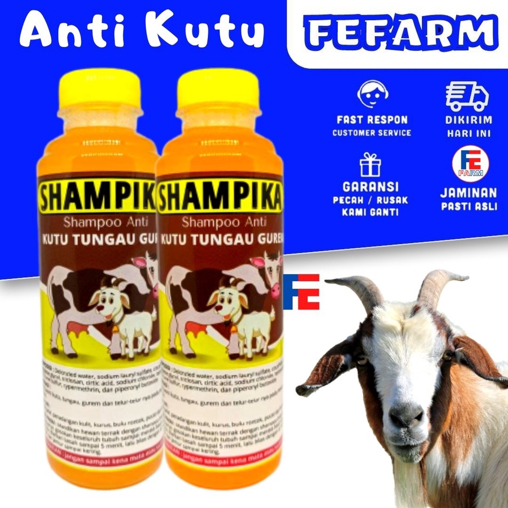 Shampoo Anti kutu Tungau Gurem Pada Ternak Sapi Kambing FEFARM