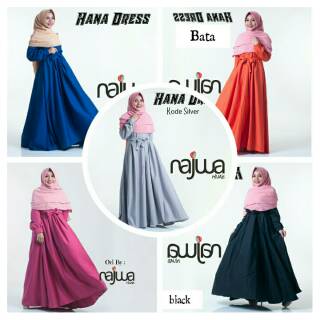 FLASH SALE Gamis Polos Balloteli HANA DRESS Ori Najwa  