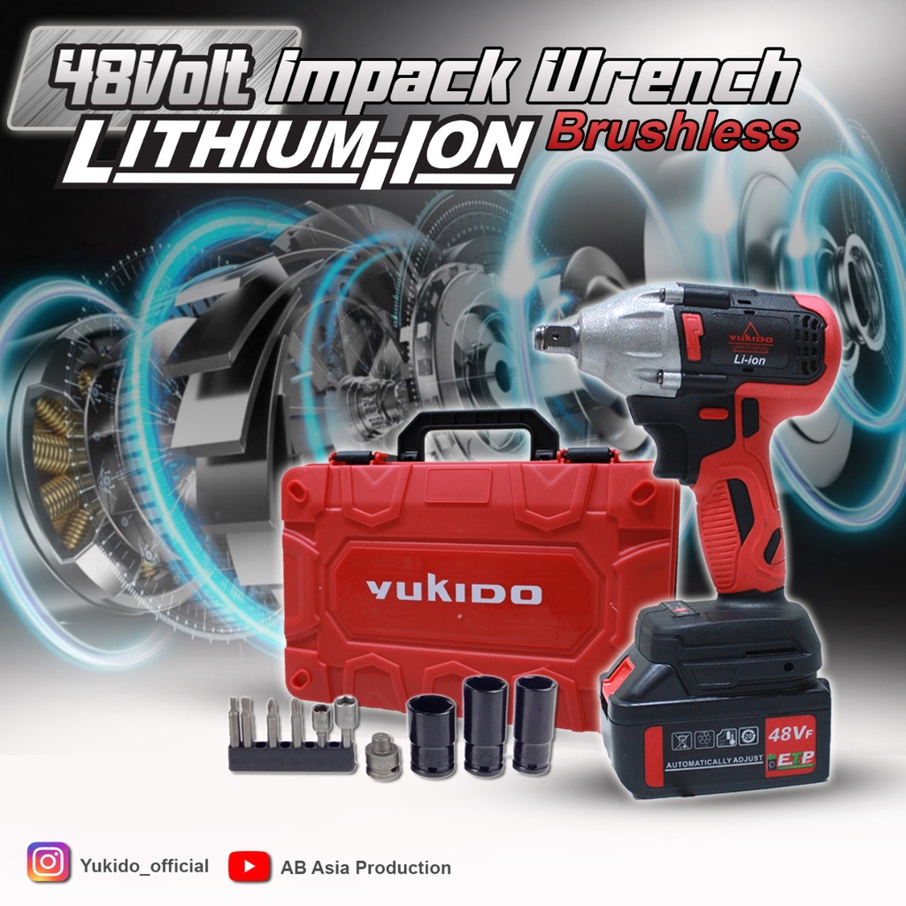 PROMO MAILTANK MESIN IMPACT WRENCH PEMBUKA BAUT MUR / CORDLESS IMPACT 21v SH 212 MESIN IMPEK 2 BATRE