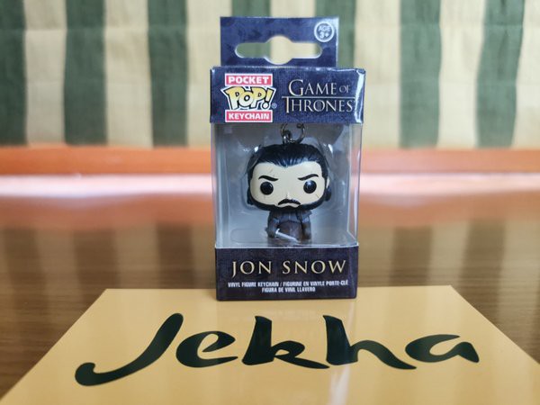 Funko Pocket Pop Keychain GOT GAME OF THRONES JON SNOW KING IN THE NORTH Gantungan Kunci