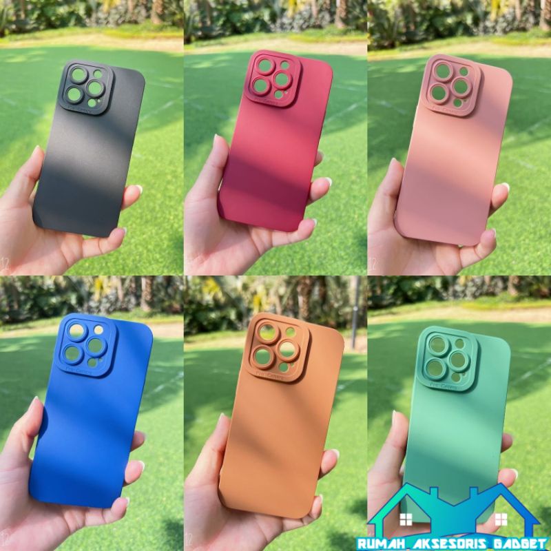 Softcase PRO CAMERA macaron silicon matte polos Samsung J7 prime A20S J3 2015 2016 A52 A7 2018 A750