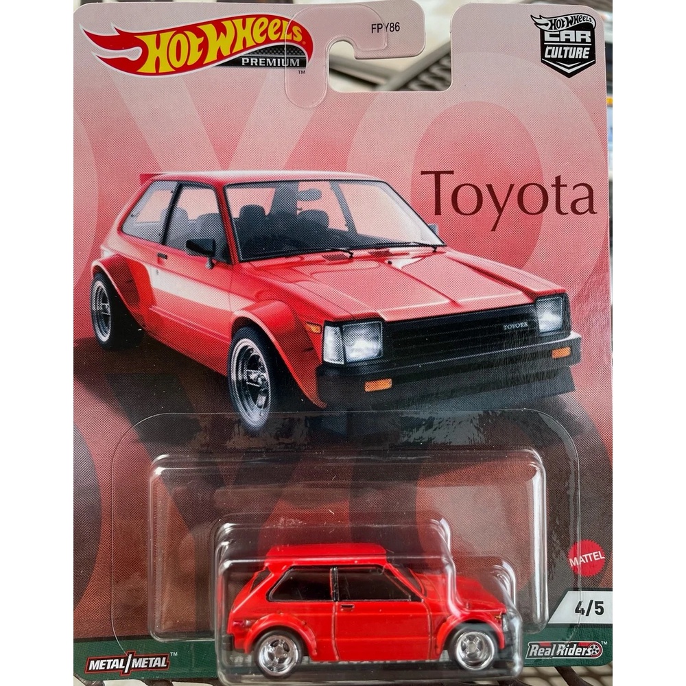 BEST SELLER | 81 TOYOTA STARLET KP61 Red Merah TOYOTA SERIES CAR CULTURE Diecast Hot Wheels HW Hotwheels