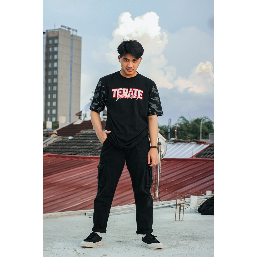 T-Shirt Terate Indonesia Volkadot - Black