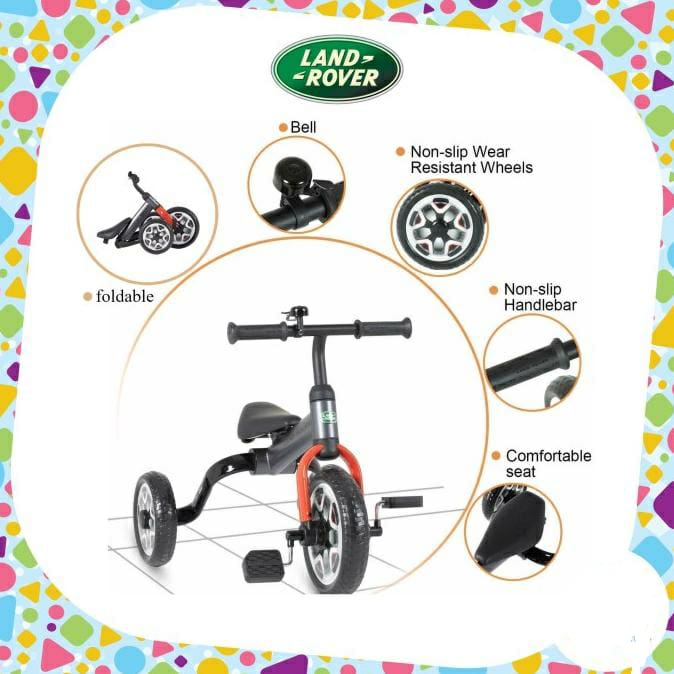 RASTAR Land Rover 2in1 Multifunctional Foldable Tricycle Balance Bike - RSZ3005