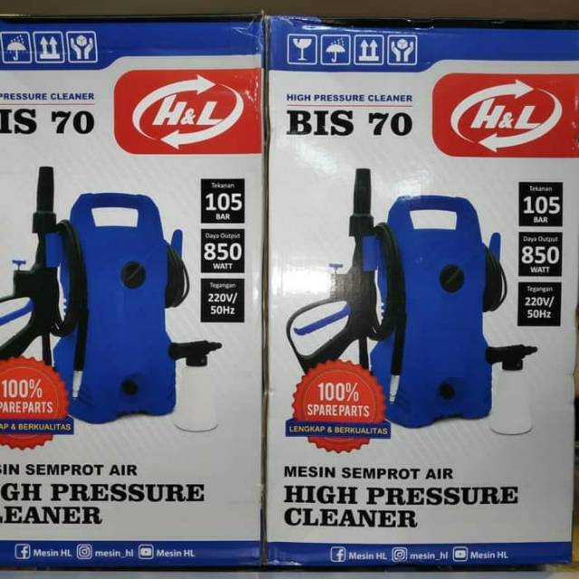 Jet Celaner Mesin Cuci Steam Motor dan Mobil H&amp;L BIS70 High Pressure