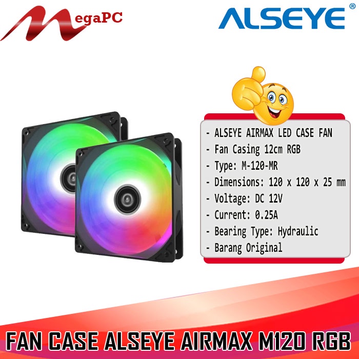 Promo Fan Case Gaming Alseye Airmax M120 RGB