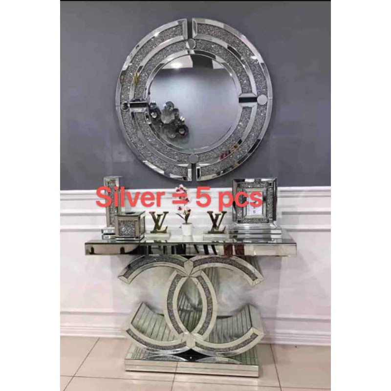 Cermin Dinding Ruang Tamu Silver