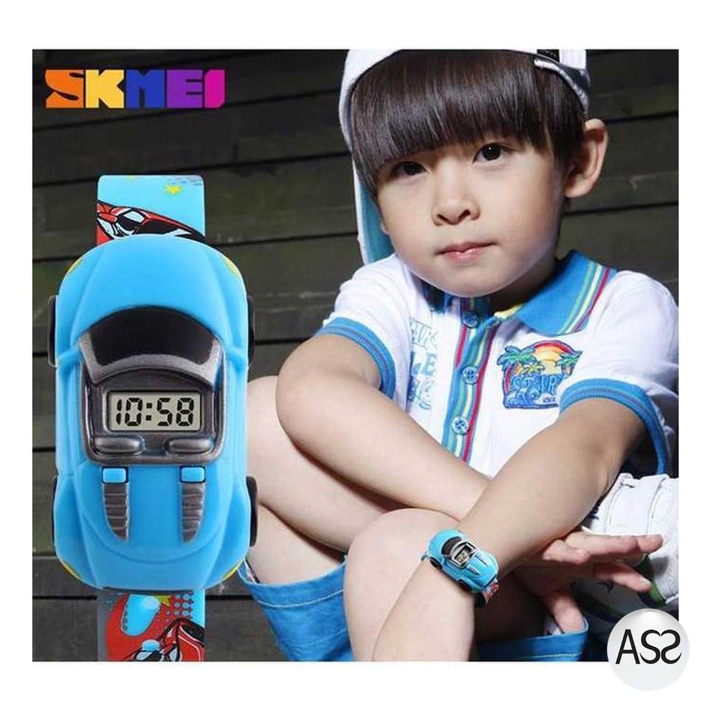 ASS Shop - SKMEI Jam Tangan LED Anak - Anak Bentuk Mobil - DG1241