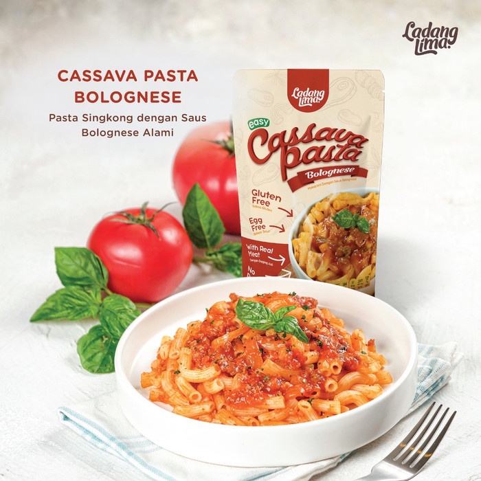 

PASTA-ANEKA- CASSAVA PASTA BOLOGNESE LADANG LIMA -ANEKA-PASTA.
